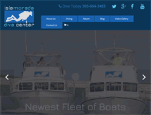 Tablet Screenshot of islamoradadivecenter.com